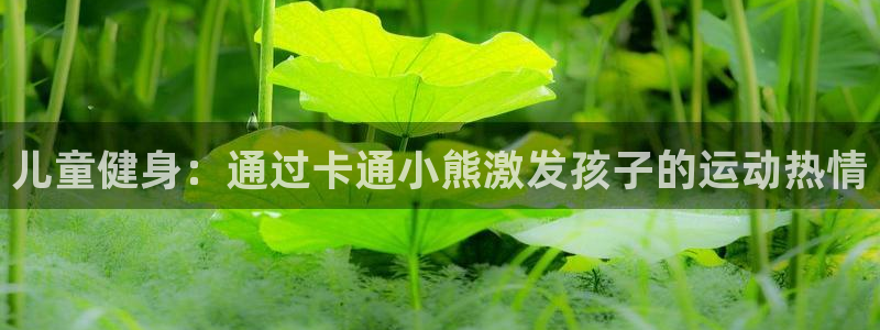 欧陆雷霆下载：儿童健身：通过卡通小熊激发孩子的运动热