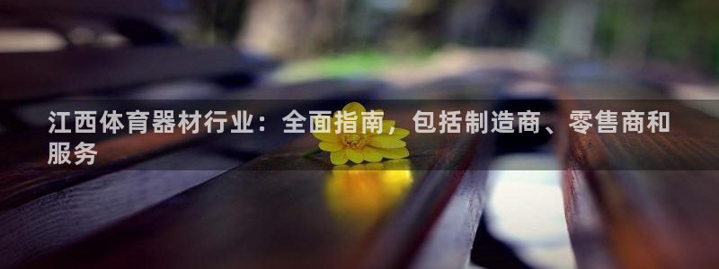 欧陆平台网址：江西体育器材行业：全面指南，包括制造商