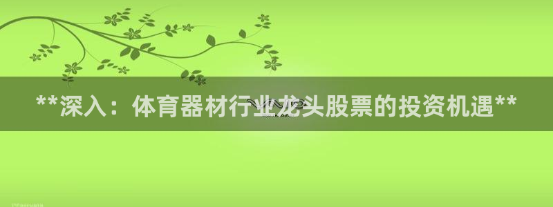 欧陆娱乐返点多少钱：**深入：体育器材行业龙头股票的