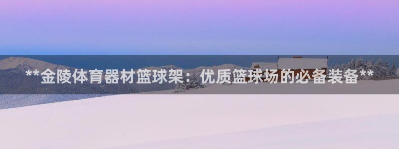 欧陆娱乐脚本下载：**金陵体育器材篮球架：优质篮球场